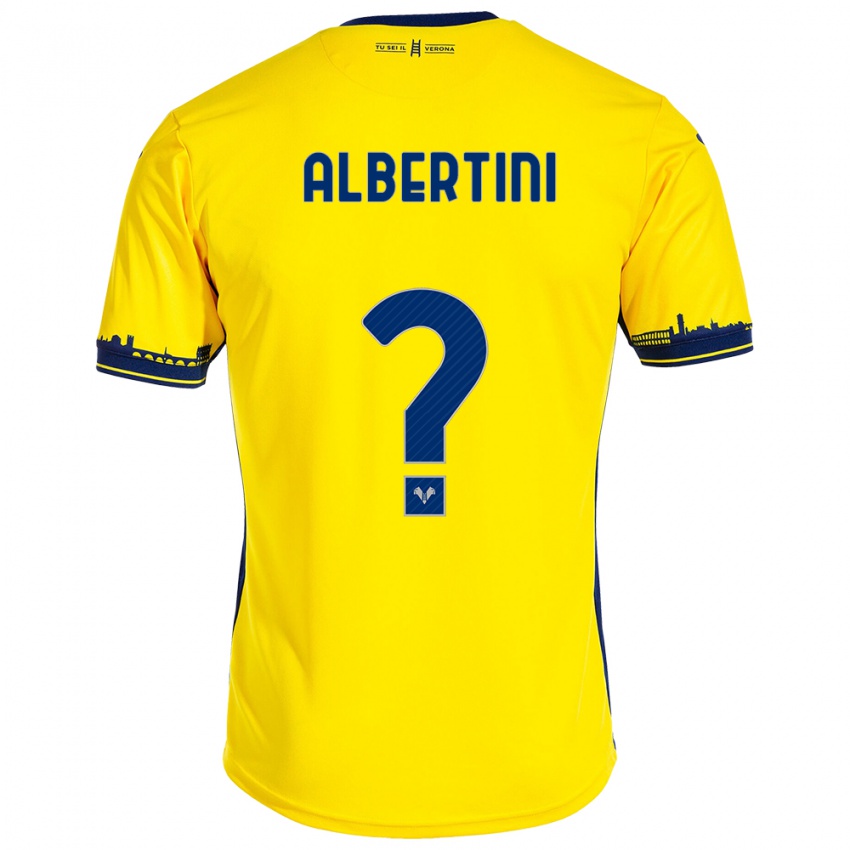 Criança Camisola Francesco Albertini #0 Amarelo Alternativa 2023/24 Camisa Brasil
