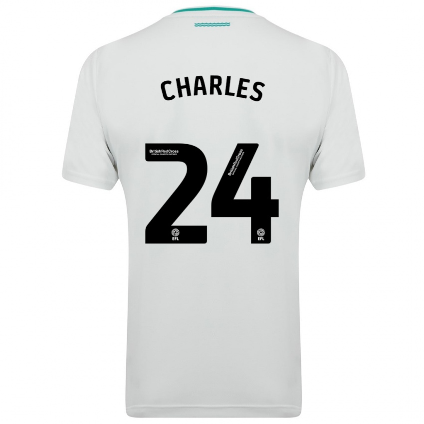 Criança Camisola Shea Charles #24 Branco Alternativa 2023/24 Camisa Brasil