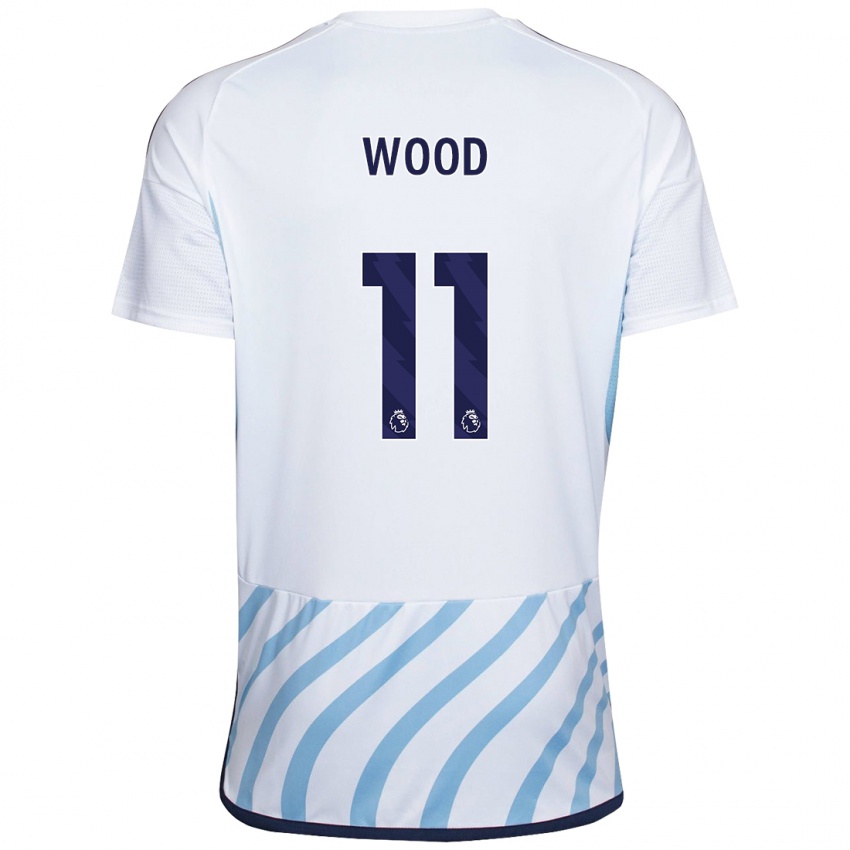 Criança Camisola Chris Wood #11 Branco Azul Alternativa 2023/24 Camisa Brasil