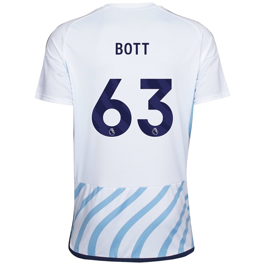 Criança Camisola Aaron Bott #63 Branco Azul Alternativa 2023/24 Camisa Brasil