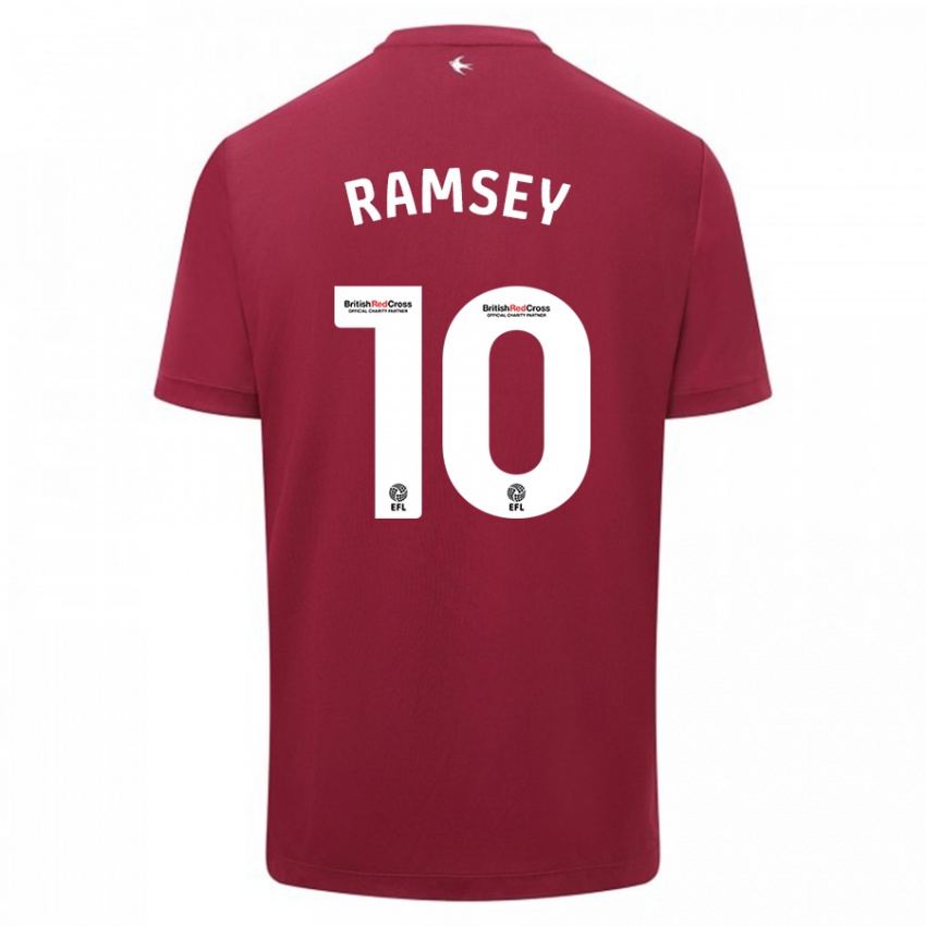 Criança Camisola Aaron Ramsey #10 Vermelho Alternativa 2023/24 Camisa Brasil
