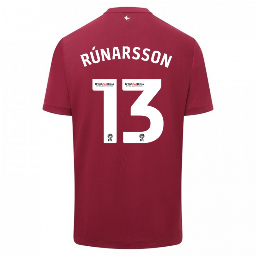 Criança Camisola Runar Alex Runarsson #13 Vermelho Alternativa 2023/24 Camisa Brasil