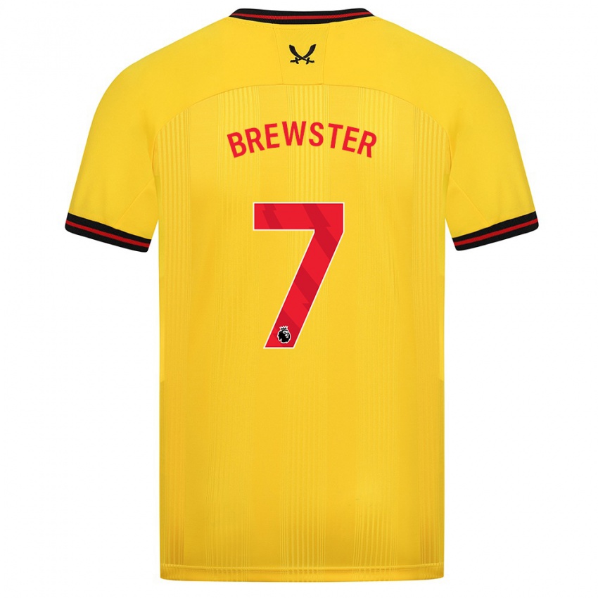 Criança Camisola Rhian Brewster #7 Amarelo Alternativa 2023/24 Camisa Brasil