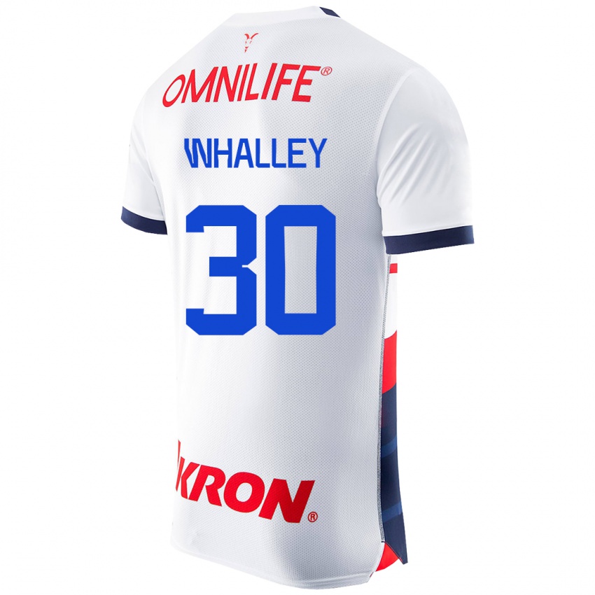 Criança Camisola Óscar Whalley #30 Branco Alternativa 2023/24 Camisa Brasil