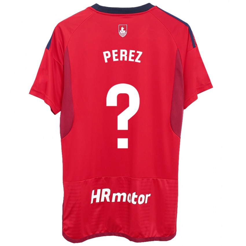 Homem Camisola Bruno Perez #0 Vermelho Principal 2023/24 Camisa Brasil