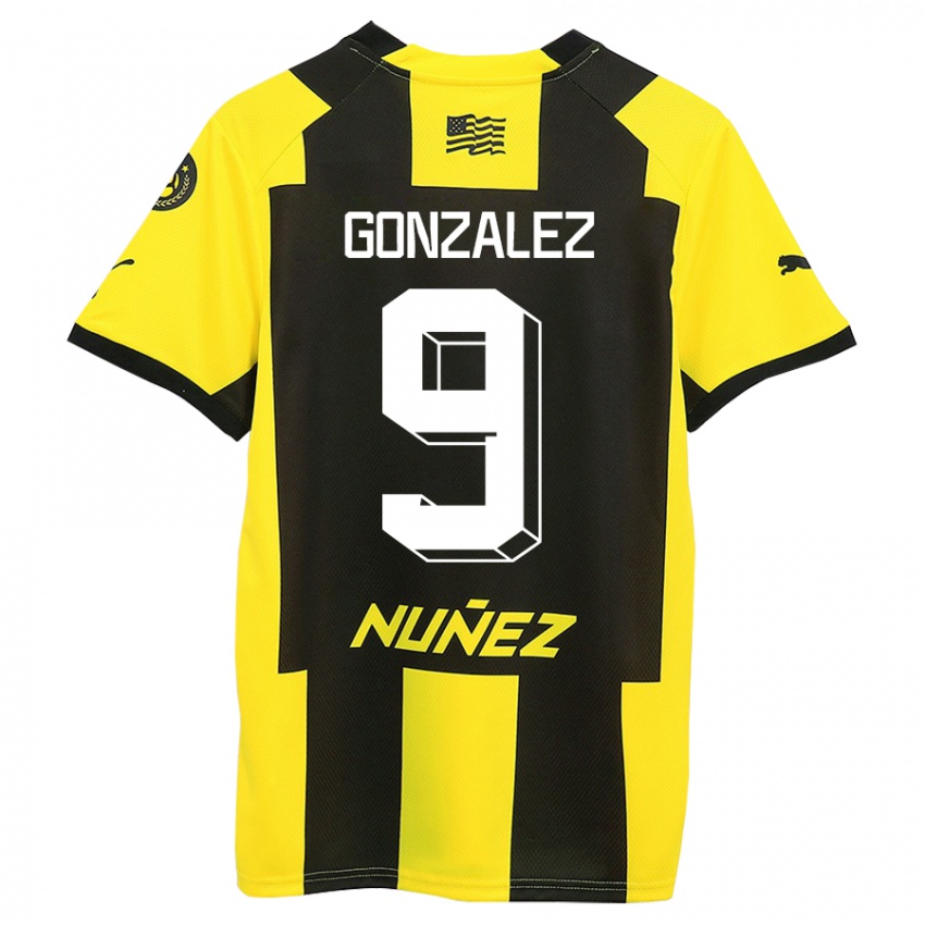 Homem Camisola Franco González #9 Amarelo Preto Principal 2023/24 Camisa Brasil