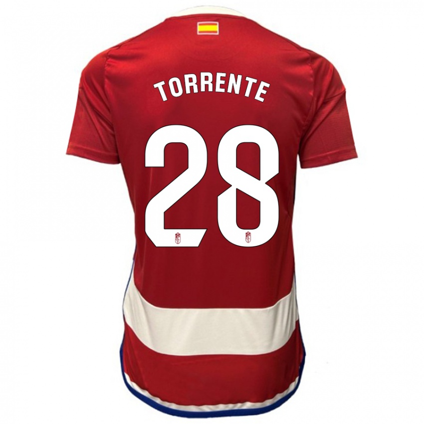 Homem Camisola Raúl Torrente #28 Vermelho Principal 2023/24 Camisa Brasil
