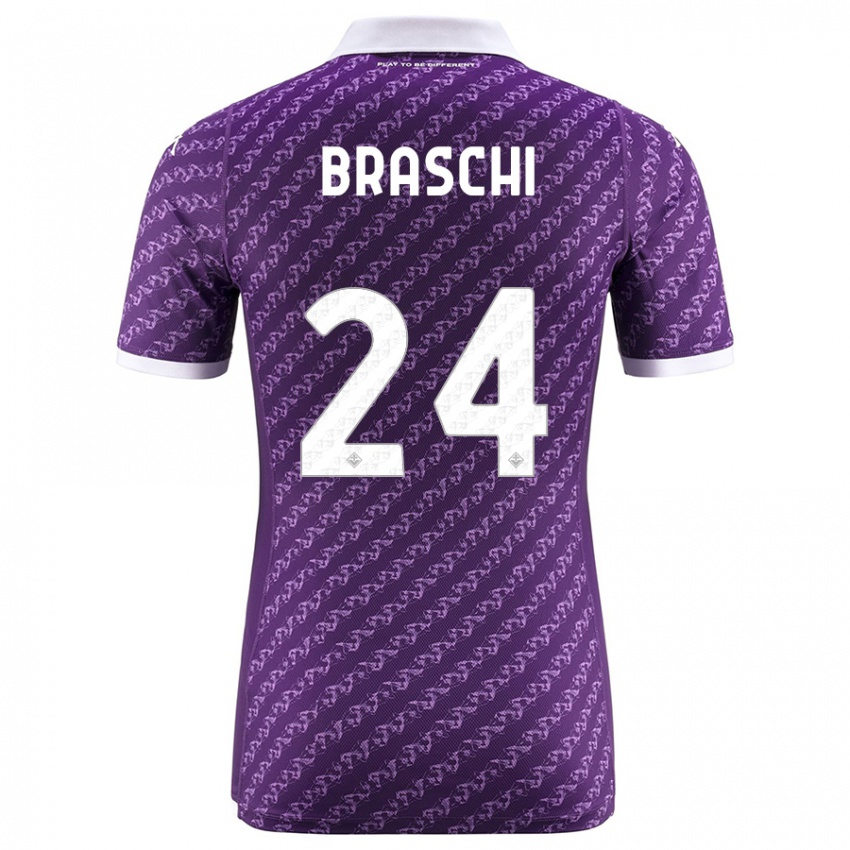 Homem Camisola Riccardo Braschi #24 Tolet Principal 2023/24 Camisa Brasil