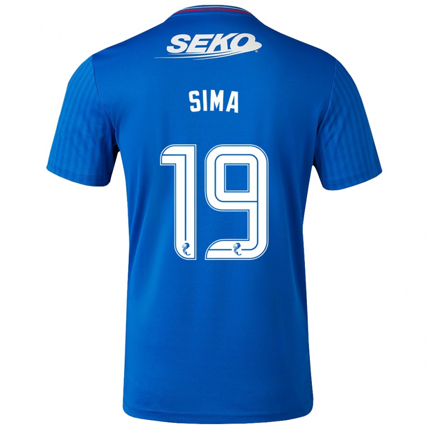 Homem Camisola Abdallah Sima #19 Azul Principal 2023/24 Camisa Brasil