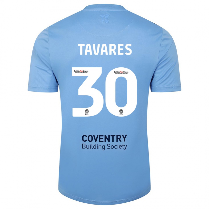Homem Camisola Fábio Tavares #30 Céu Azul Principal 2023/24 Camisa Brasil