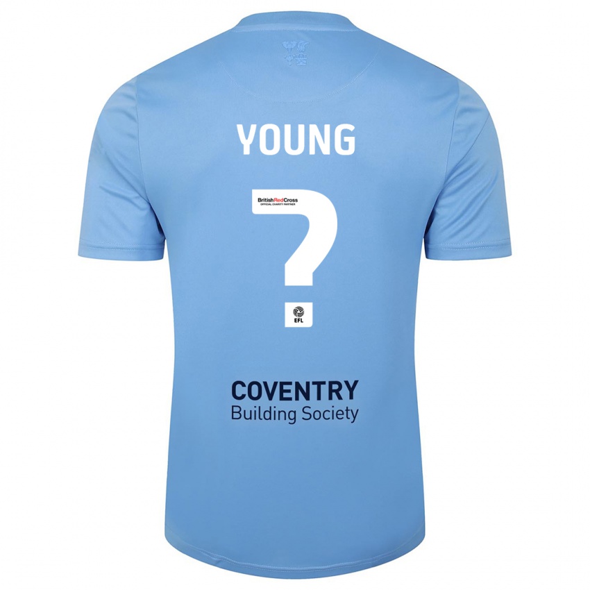 Homem Camisola Shay Young #0 Céu Azul Principal 2023/24 Camisa Brasil
