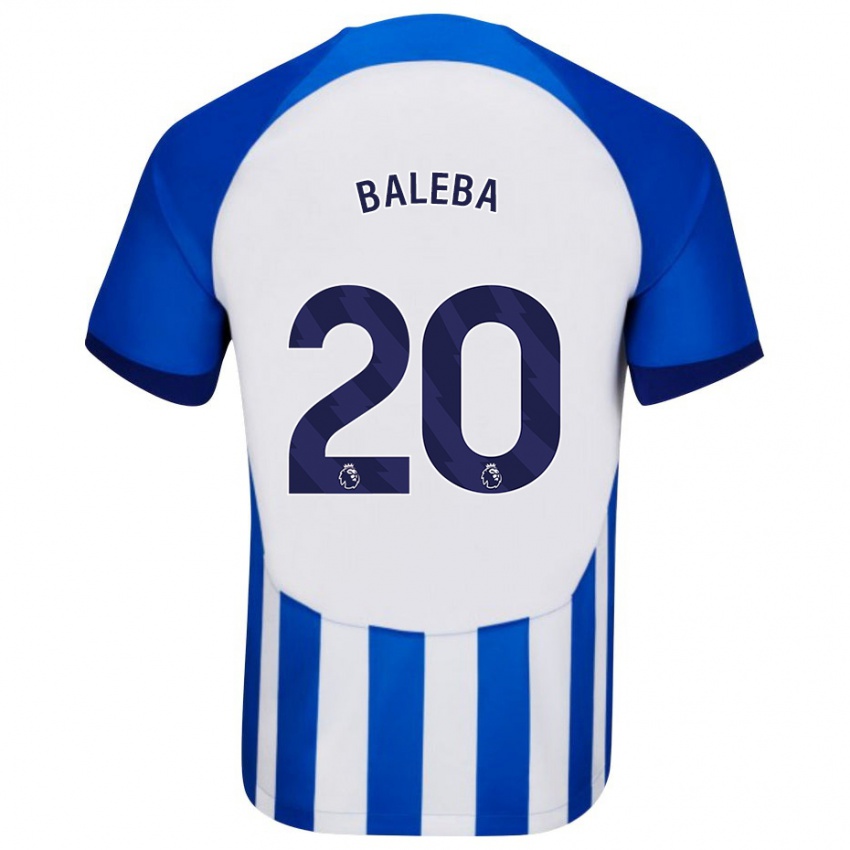 Homem Camisola Carlos Baleba #20 Azul Principal 2023/24 Camisa Brasil