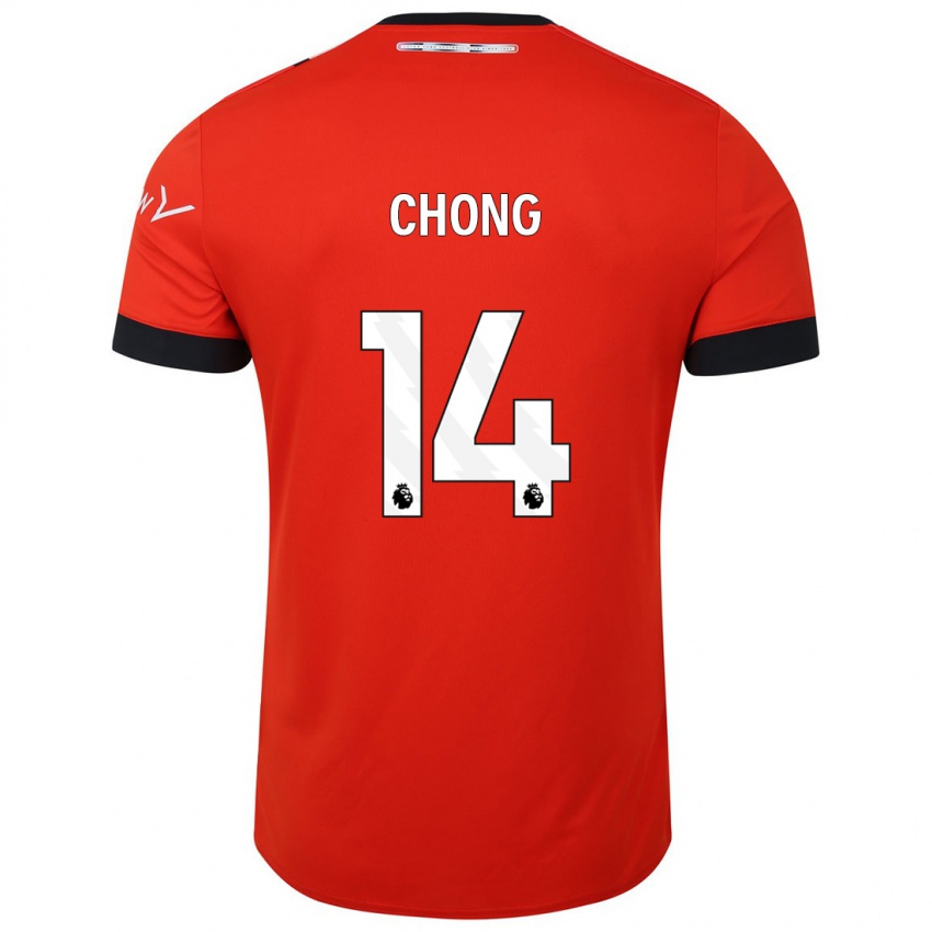 Homem Camisola Tahith Chong #14 Vermelho Principal 2023/24 Camisa Brasil
