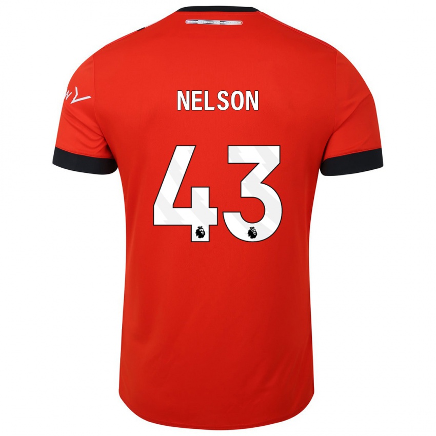 Homem Camisola Zack Nelson #43 Vermelho Principal 2023/24 Camisa Brasil