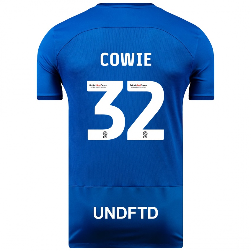 Homem Camisola Abbie Cowie #32 Azul Principal 2023/24 Camisa Brasil