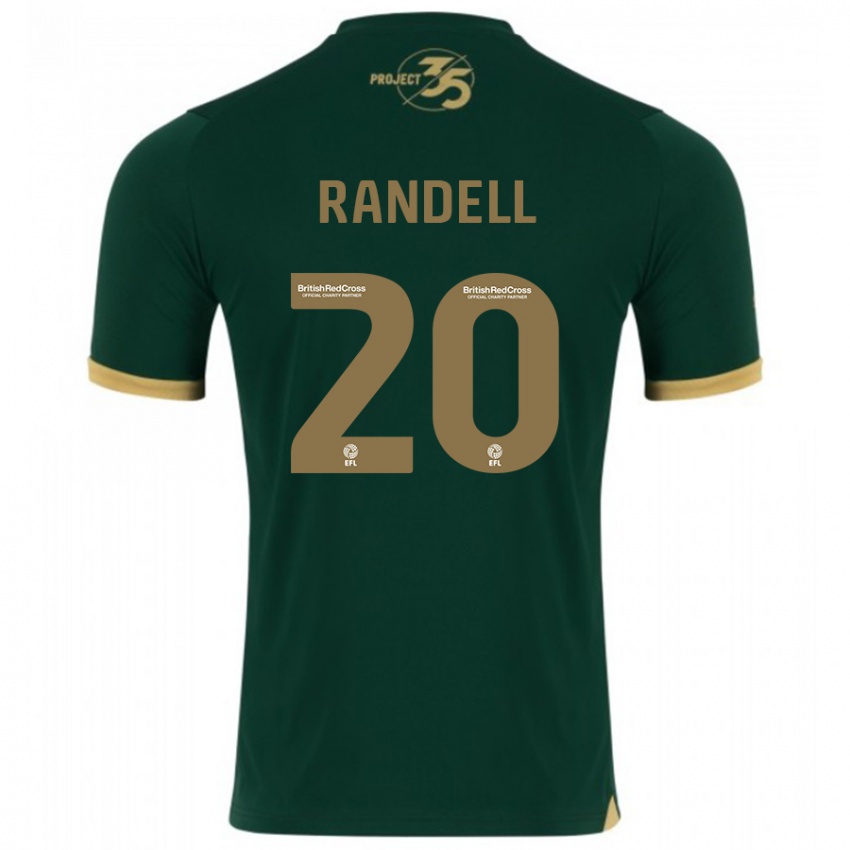 Homem Camisola Adam Randell #20 Verde Principal 2023/24 Camisa Brasil