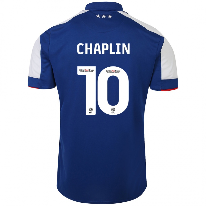 Homem Camisola Conor Chaplin #10 Azul Principal 2023/24 Camisa Brasil