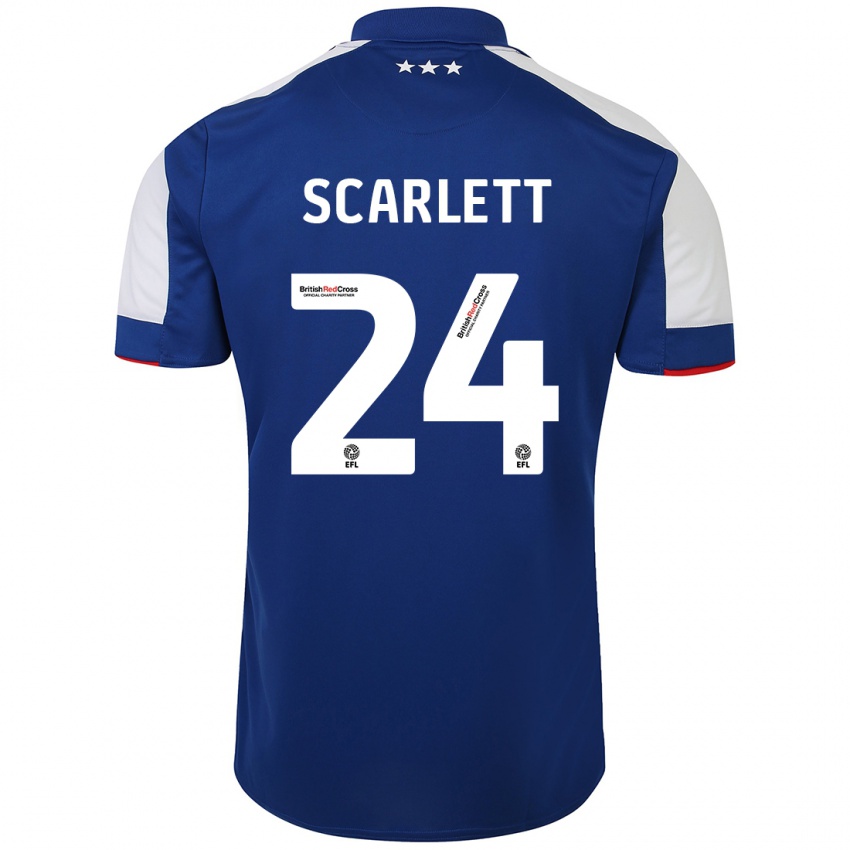 Homem Camisola Dane Scarlett #24 Azul Principal 2023/24 Camisa Brasil