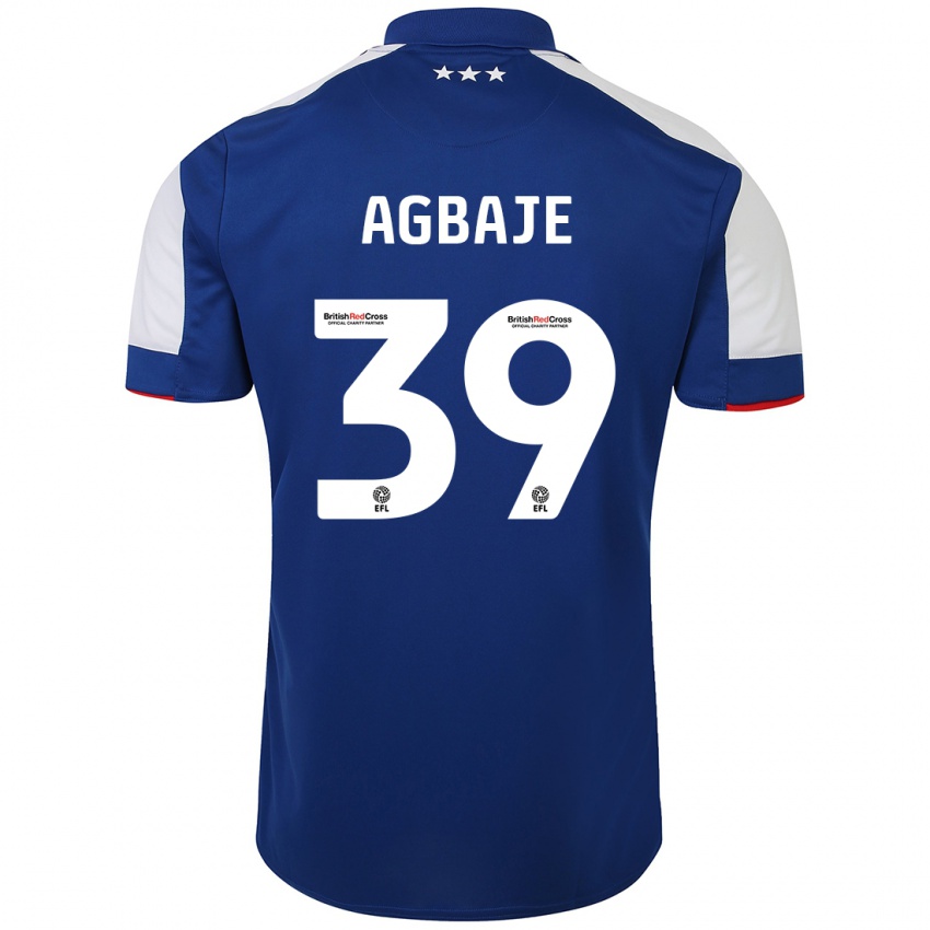 Homem Camisola Edwin Agbaje #39 Azul Principal 2023/24 Camisa Brasil