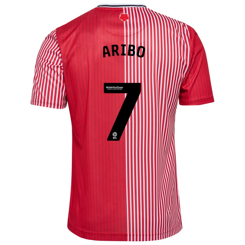 Homem Camisola Joe Aribo #7 Vermelho Principal 2023/24 Camisa Brasil