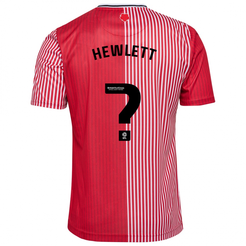 Homem Camisola Jem Hewlett #0 Vermelho Principal 2023/24 Camisa Brasil