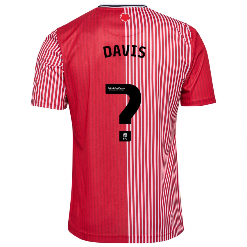 Homem Camisola Sonnie Davis #0 Vermelho Principal 2023/24 Camisa Brasil