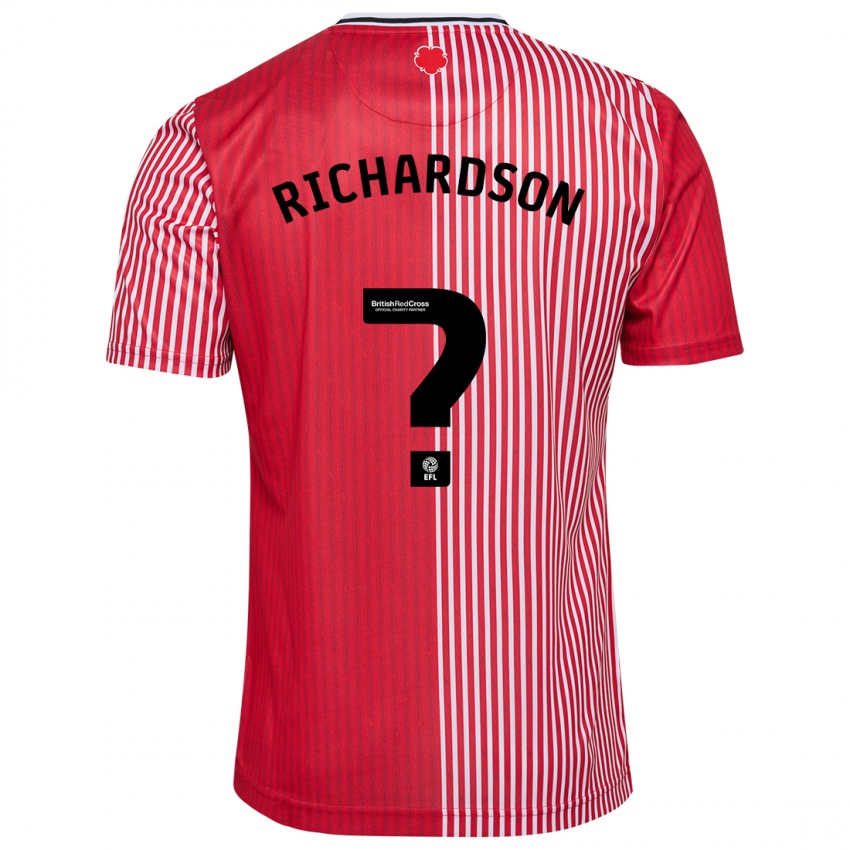 Homem Camisola Cale Richardson #0 Vermelho Principal 2023/24 Camisa Brasil