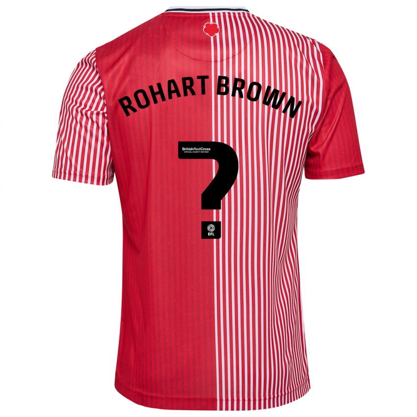 Homem Camisola Thierry Rohart-Brown #0 Vermelho Principal 2023/24 Camisa Brasil