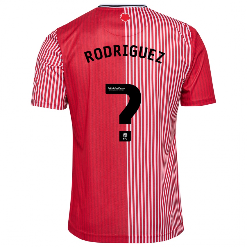 Homem Camisola Alejandro Gomes Rodriguez #0 Vermelho Principal 2023/24 Camisa Brasil