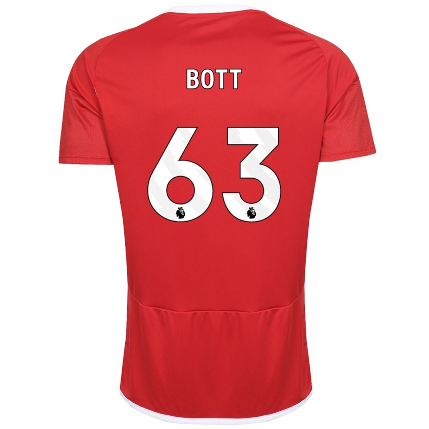 Homem Camisola Aaron Bott #63 Vermelho Principal 2023/24 Camisa Brasil