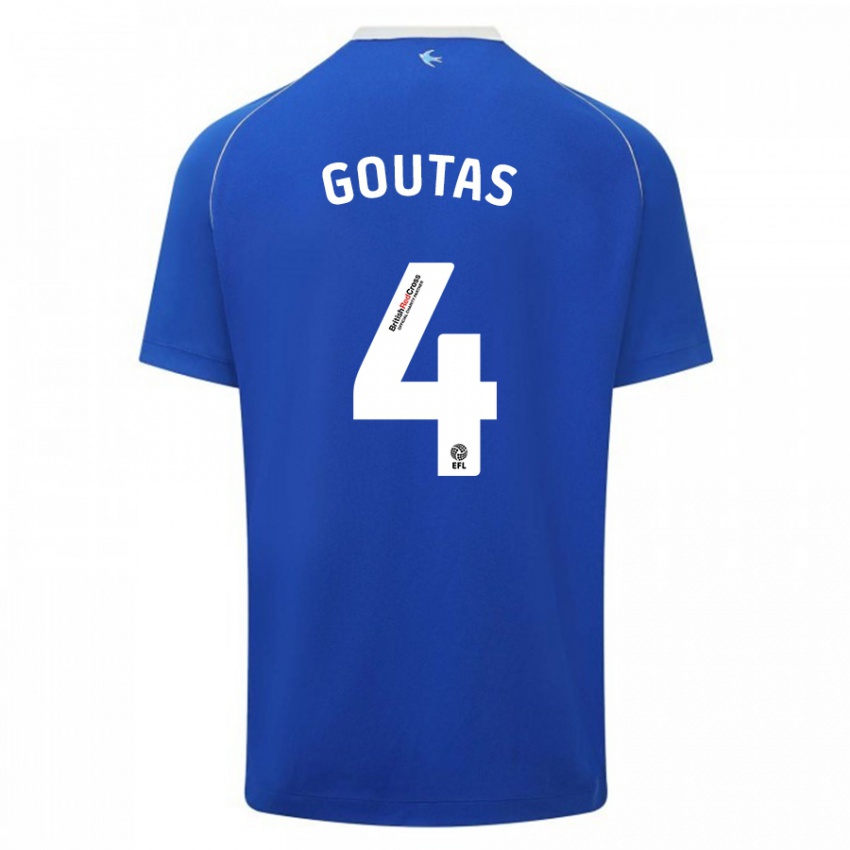 Homem Camisola Dimitrios Goutas #4 Azul Principal 2023/24 Camisa Brasil