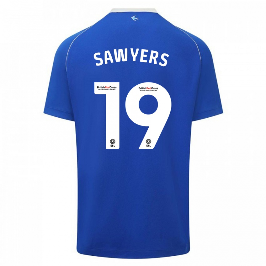Homem Camisola Romaine Sawyers #19 Azul Principal 2023/24 Camisa Brasil