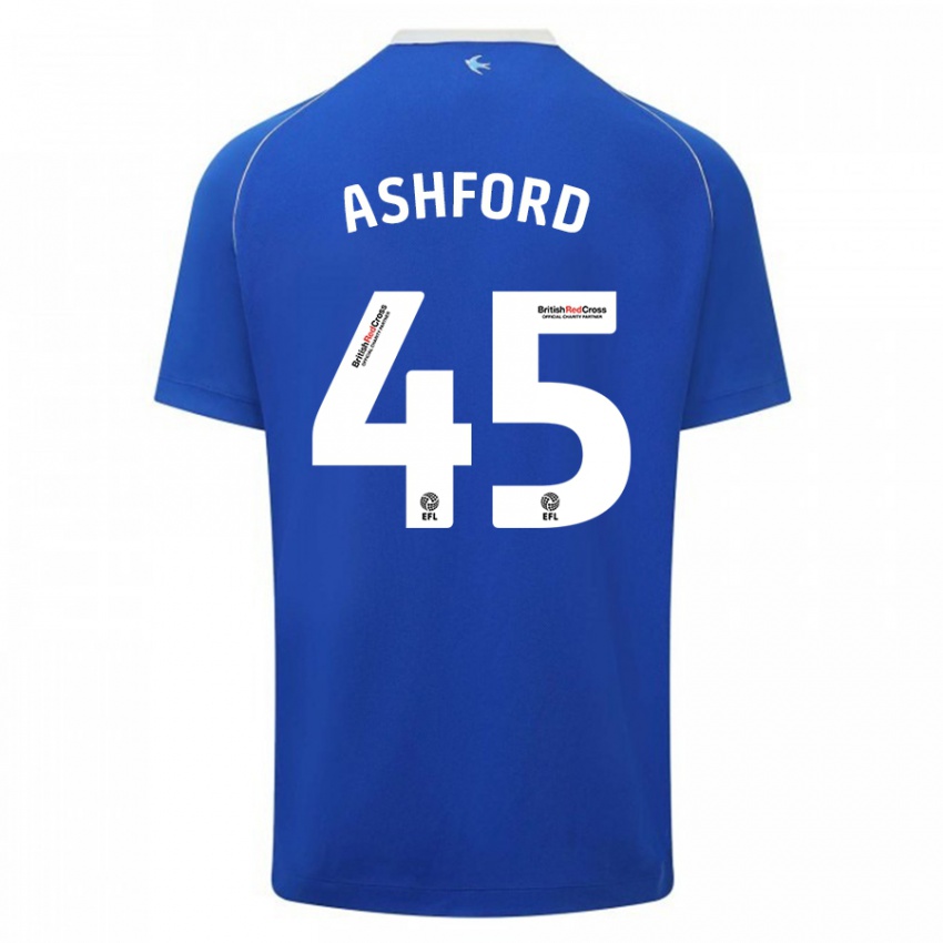 Homem Camisola Cian Ashford #45 Azul Principal 2023/24 Camisa Brasil
