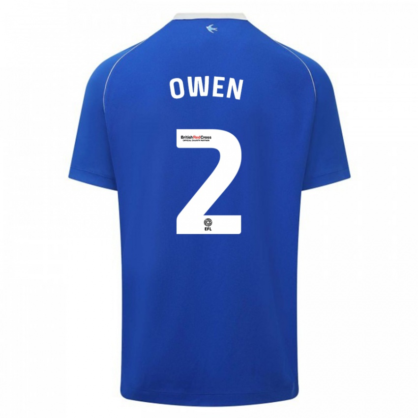 Homem Camisola Lisa Owen #2 Azul Principal 2023/24 Camisa Brasil