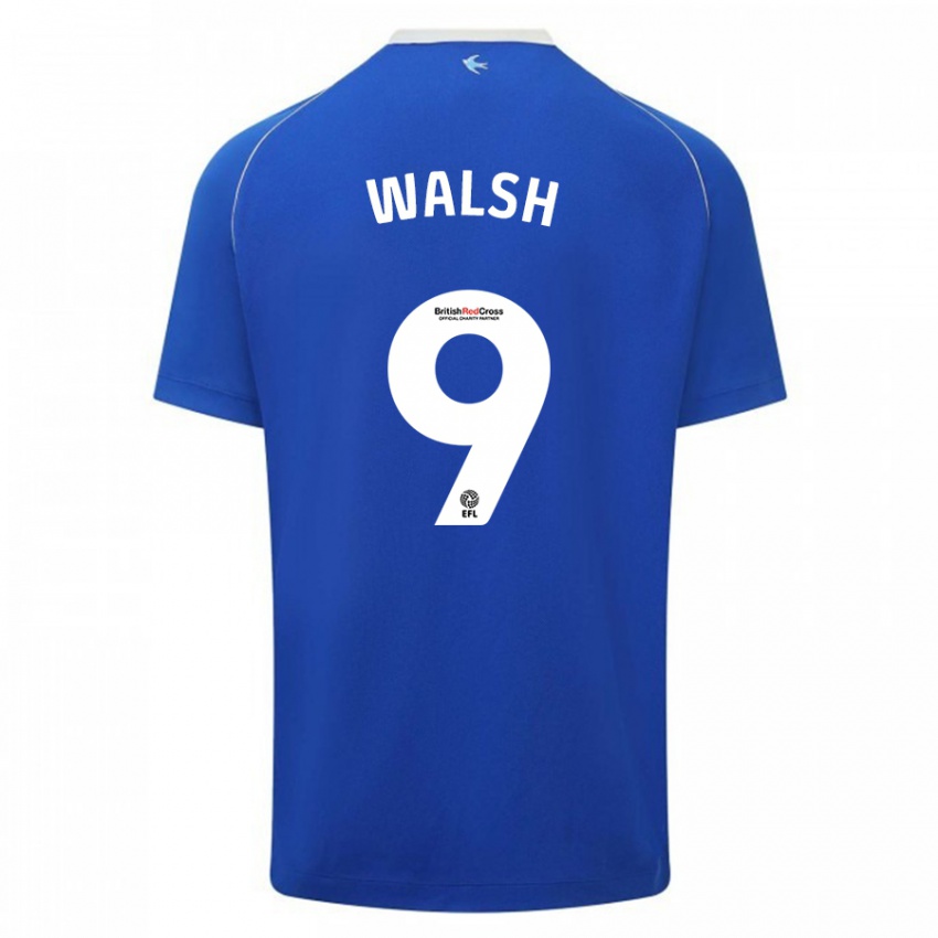 Homem Camisola Catherine Walsh #9 Azul Principal 2023/24 Camisa Brasil