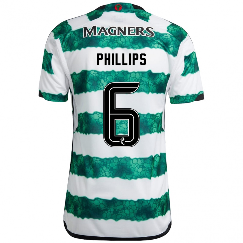 Homem Camisola Nathaniel Phillips #6 Verde Principal 2023/24 Camisa Brasil