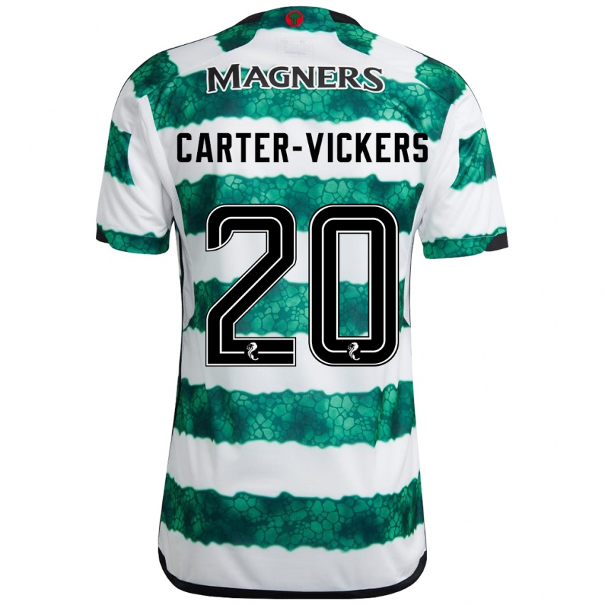 Homem Camisola Cameron Carter-Vickers #20 Verde Principal 2023/24 Camisa Brasil