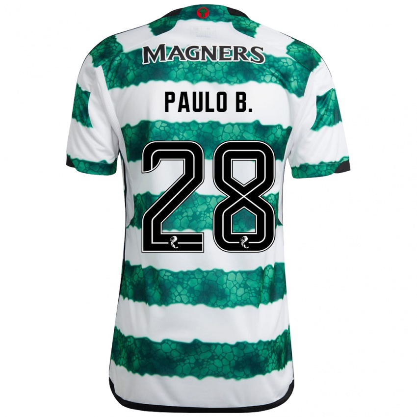 Homem Camisola Paulo Bernardo #28 Verde Principal 2023/24 Camisa Brasil