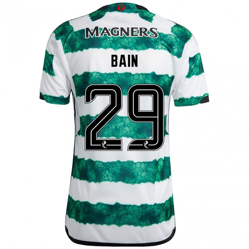 Homem Camisola Scott Bain #29 Verde Principal 2023/24 Camisa Brasil