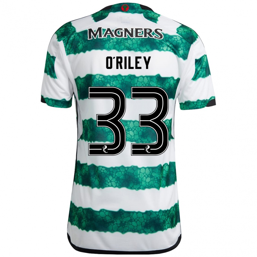 Homem Camisola Matt O'riley #33 Verde Principal 2023/24 Camisa Brasil