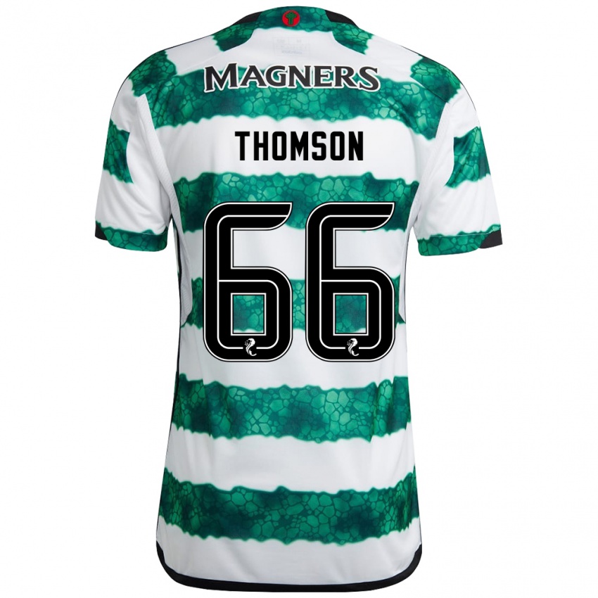 Homem Camisola Corey Thomson #66 Verde Principal 2023/24 Camisa Brasil