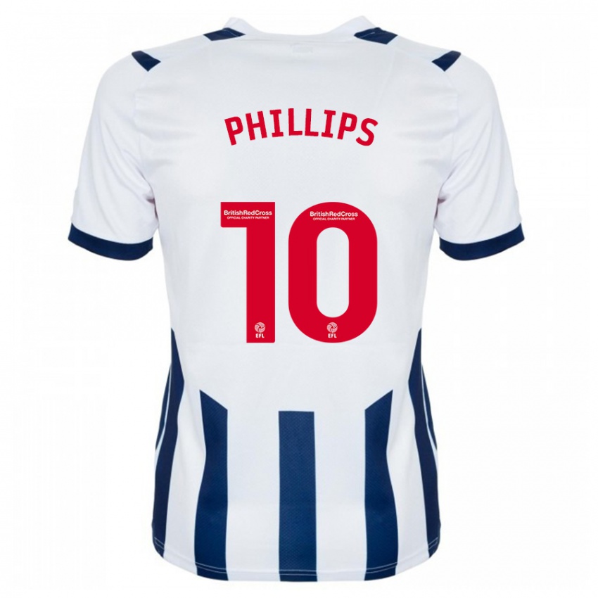 Homem Camisola Matt Phillips #10 Branco Principal 2023/24 Camisa Brasil