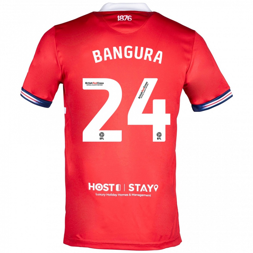 Homem Camisola Alex Bangura #24 Vermelho Principal 2023/24 Camisa Brasil