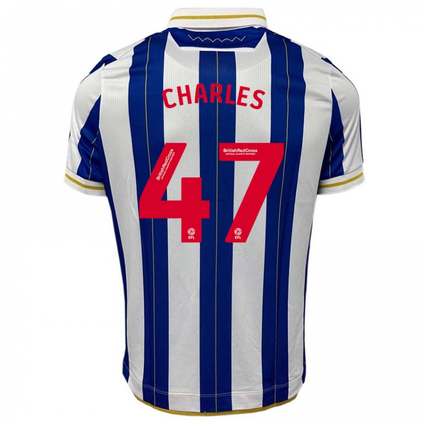 Homem Camisola Pierce Charles #47 Branco Azulado Principal 2023/24 Camisa Brasil