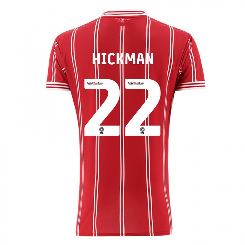 Homem Camisola Taylor Gardner-Hickman #22 Vermelho Principal 2023/24 Camisa Brasil