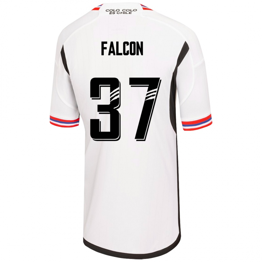Homem Camisola Maximiliano Falcón #37 Branco Principal 2023/24 Camisa Brasil