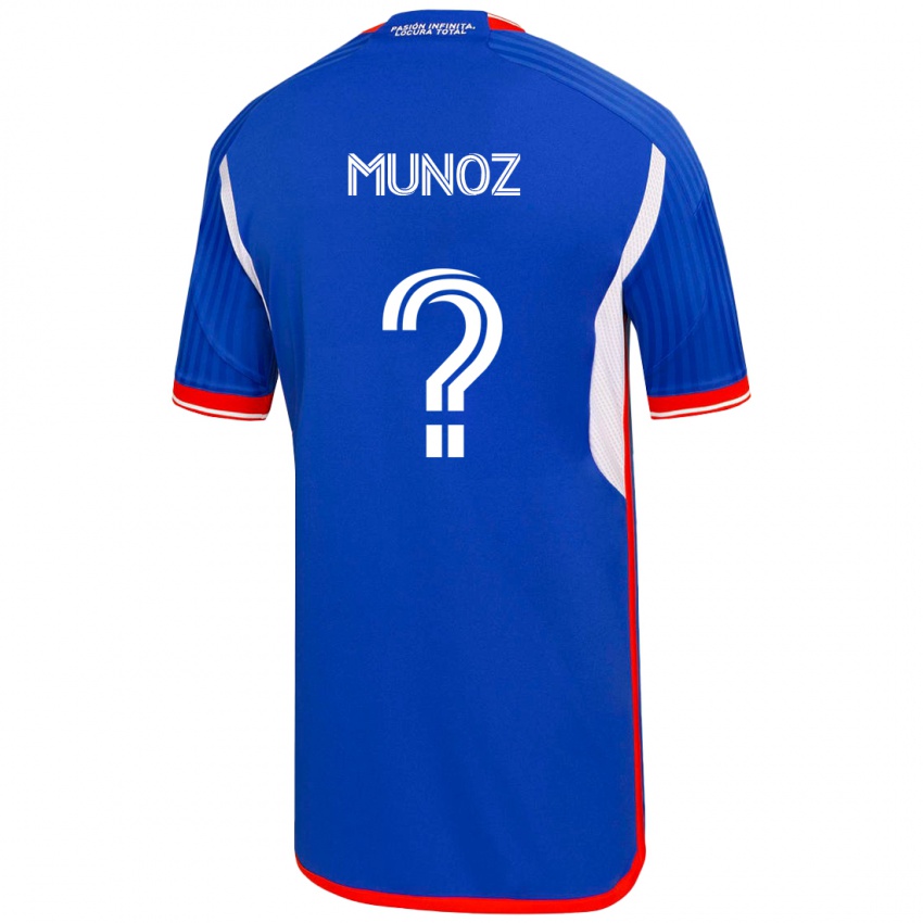 Homem Camisola Cristóbal Muñoz #0 Azul Principal 2023/24 Camisa Brasil