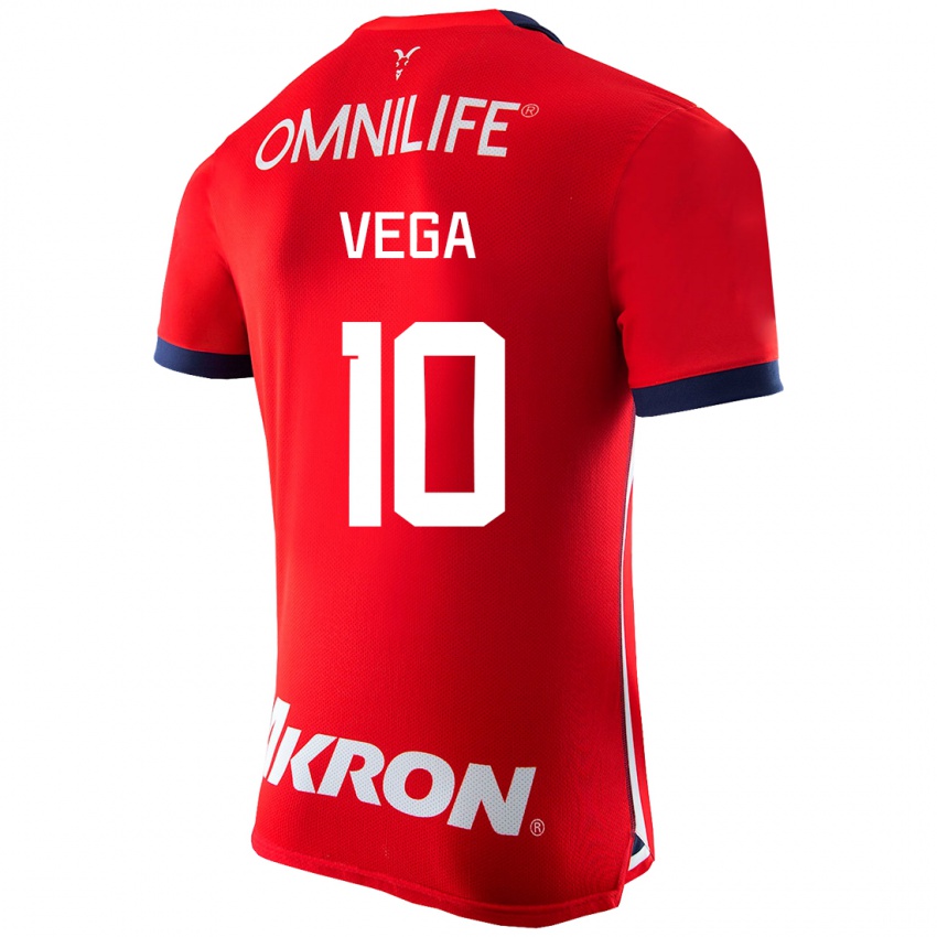 Homem Camisola Alexis Vega #10 Vermelho Principal 2023/24 Camisa Brasil