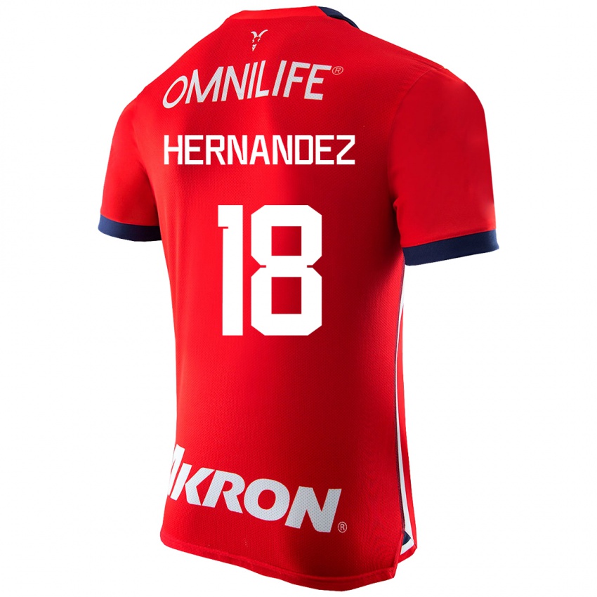 Homem Camisola Montserrat Hernandez #18 Vermelho Principal 2023/24 Camisa Brasil