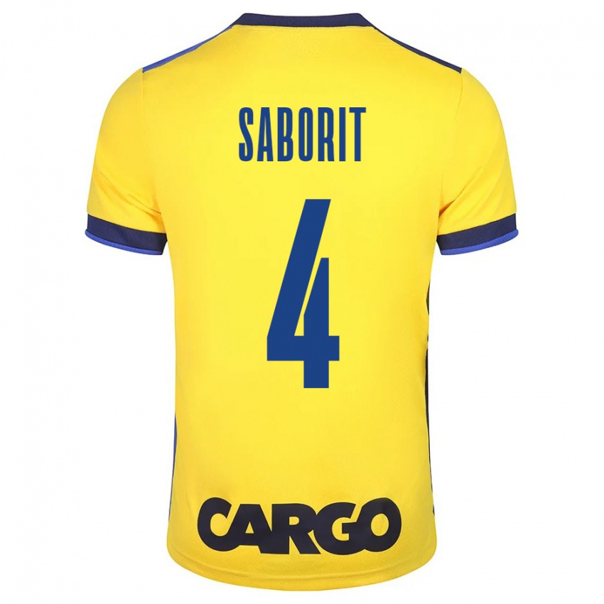 Homem Camisola Enric Saborit #4 Amarelo Principal 2023/24 Camisa Brasil